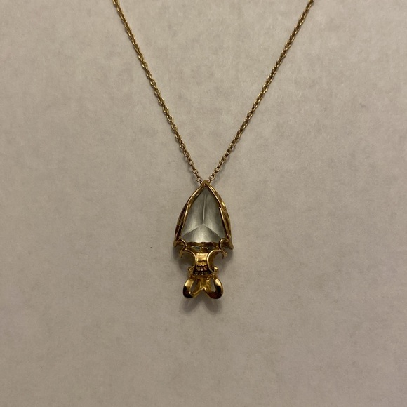 10k yellow gold, 5.43 Ct total weight Prasiolite slide pendant - Picture 12 of 16